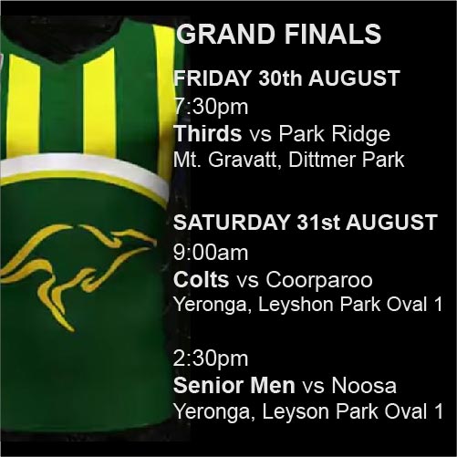 Maroochydore Roos Grand Finals 2019